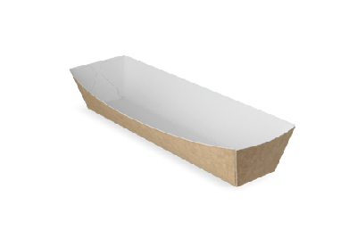 Frikandelbakjes A16 kraft/wit BIO