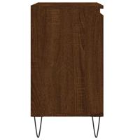 Badkamerkast 58x33x60 cm bewerkt hout bruin eikenkleur - thumbnail