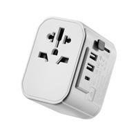 Reisadapter, Ewent universele reisadapter met Schuko-stopcontact met 1 USB-oplaadpoort type C en 2 USB-poorten, reisadapter Italië Engeland Duitsland VS Australië China - thumbnail