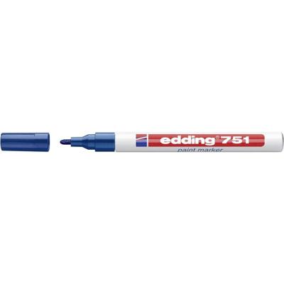 Paintmarker edding 751 oliebasis 1-2mm blauw