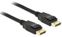 Delock 83808 DisplayPort-kabel DisplayPort Aansluitkabel DisplayPort-stekker, DisplayPort-stekker 5.00 m Zwart Vergulde steekcontacten - thumbnail