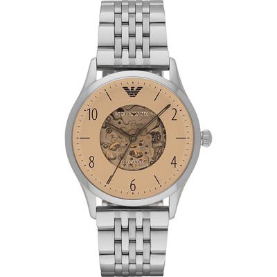 Emporio Armani Jurk Beige Wijzerplaat Heren Roestvrij Stalen Horloge AR1922