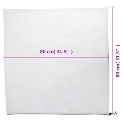 VidaXL Vlieshoezen voor planten met trekkoord 4 st 70 g/m² 0,8x0,8 m