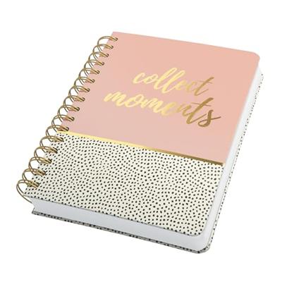 Sigel Jolie® sweet dots JN601 Notitieblok met spiraalrug Dotted (punten) Wit, Zwart, Roze 120 vellen DIN A5