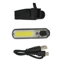 Dresco voorlicht cob led usb-oplaadbaar 60 lumen zwart - thumbnail
