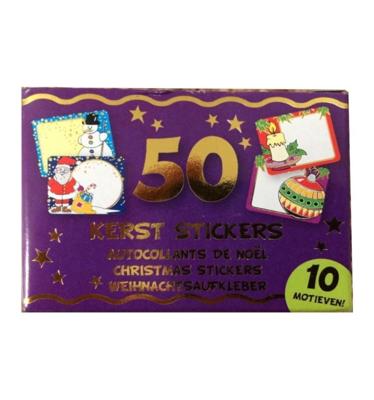 Kerst Kado Etiketten 50 stuks Op Rol