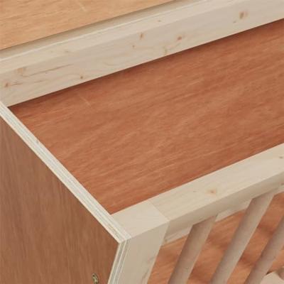 VidaXL Hooiruif voor konijnen 37x18,5x23 cm massief vurenhout