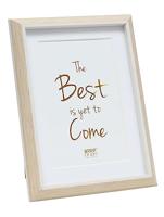 Deknudt Fotokader in lichte houtkleur met wit biesje en passe-partout 18x24 S46WG3 - thumbnail