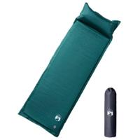 VidaXL Kampeermatras met kussen zelfopblazend 1-persoons groen - thumbnail
