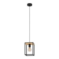 Eglo Landelijke hanglampLibertad zwart met hout - 99795 - thumbnail