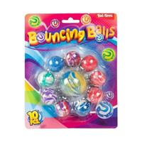 Toi-Toys Fun stuiterballen marble, 10st. - thumbnail