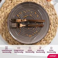 Cookinglife Dinerborden Delice Grijs ø 26,5 cm - 6 stuks - thumbnail