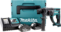 Makita dhr202rtj 18v accu combihamer | sds-plus | 5.0ah li-ion - dhr202rtj - thumbnail