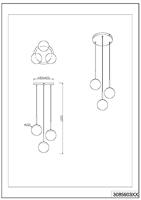 Trio Vide hanglampBalini zwart met smoke glas - 308590342 - thumbnail