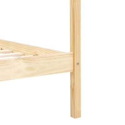 Hemelbedframe massief grenenhout 100x200 cm