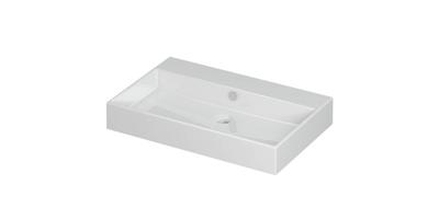 INK Unlimited Wastafel Porselein Zonder Kraangat - 700x450x110 mm - Glans Wit