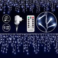 Regenlichtketting Kerstmis 400 LED's 15m met afstandsbediening - thumbnail