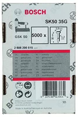 Bosch Accessories 2608200515 Nagel met verzonken kop SK50 Afmeting, lengte 35 mm 5000 stuk(s) Bosch Accessories 2608200515 Nagel met verzonken kop SK50 Afmeting, lengte 35 mm 5000 stuk(s)