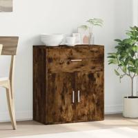 Dressoir 60x31x70 cm bewerkt hout gerookt eikenkleurig - thumbnail