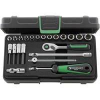 Stahlwille Dopsleutelset | 22-delig 1/4 inch | sleutelwijdtes 3,5-13 mm | aantal tanden 80 6-Kant | 1 stuk - 96011181 96011181 - thumbnail