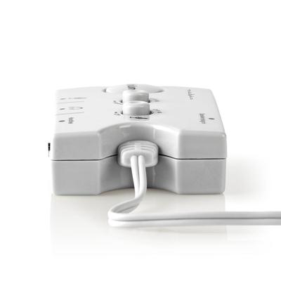 Nedis ASCR10020GY Analoge Audioswitch 2x 3,5 Mm Male 3x 3,5 Mm Female + 2,5 Mm Female Ivoor Nedis ASCR10020GY Analoge Audioswitch 2x 3,5 Mm Male 3x 3,5 Mm Female + 2,5 Mm Female Ivoor