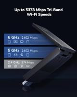 CUDY WU5400 USB Wi-Fi AC1300-adapter - thumbnail