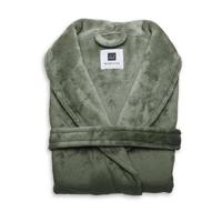 Zo Home Flanel Fleece Badjas Cara - olive green - XL - thumbnail