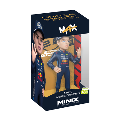 Minix Figure - 4 Times Wereldkampioen - Max Verstappen - Blauw - One size