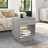 Salontafel met Infinity LED 40x40x50 cm grijs sonoma eikenkleur - thumbnail