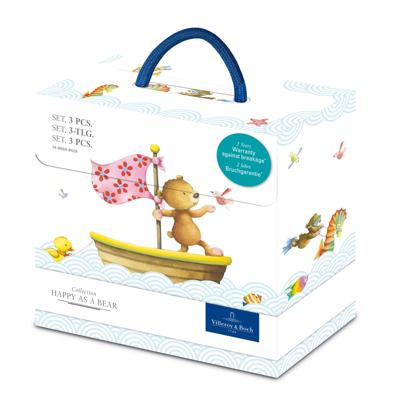 Villeroy & Boch Happy as a bear Kinderservies premium porselein 3-delig Villeroy & Boch Happy as a bear Kinderservies premium porselein 3-delig