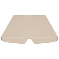 VidaXL Vervangingsluifel voor schommelbank 150/130x105/70 cm beige - thumbnail