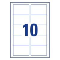 AVERY visitekaarten 185 g/m², 10 per blad, 250 stuks - thumbnail