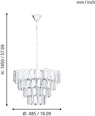 Eglo Strakke hanglampErseka Ø 48,5cm - 99094