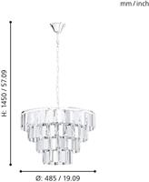 Eglo Strakke hanglampErseka Ø 48,5cm - 99094 - thumbnail