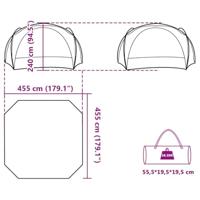 VidaXL Partytent waterdicht groen - thumbnail