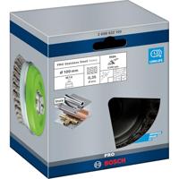 Bosch Accessories Komborstel, roestvrij, 100 mm, 0,35 mm, 8.500 omw/min, 14 Bosch Power Tools 2608622105 1 stuk(s) - thumbnail