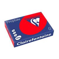 Clairefontaine Trophee A4 160gr koraalrood 250vel - thumbnail