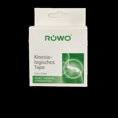 Rowo Kinesiotape zwart 5cmx5m 1 Stuks