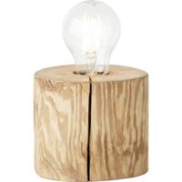 Brilliant Hout tafellampjeTrabo 10cm houtbruin - 93111/36 - thumbnail