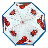 Spiderman Kinderparaplu 66 cm Blauw/Rood/Transparant - thumbnail