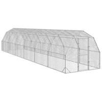 Kippenren 2,5x12x2,25 m gegalvaniseerd staal - thumbnail