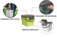 Rotho ALBULA Afvalscheider 38.8x35.5x33.9 cm 40L Lime Groen - thumbnail