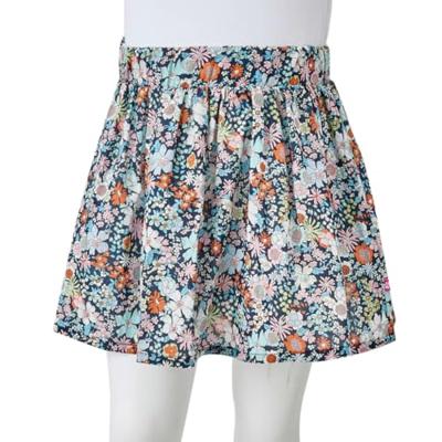 Kinderrokje bloemenprint 116 donkerblauw Kinderrokje bloemenprint 116 donkerblauw