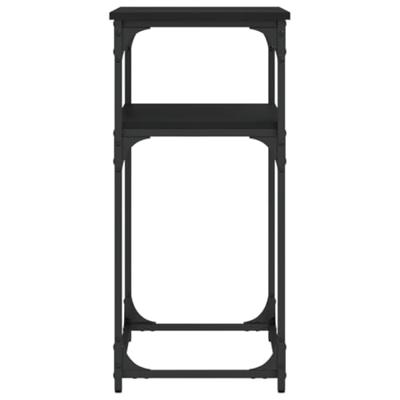 Wandtafel 75x35,5x75 cm bewerkt hout zwart Wandtafel 75x35,5x75 cm bewerkt hout zwart