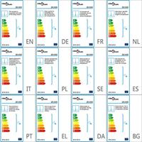 VidaXL Kroonluchter met kralen 8xe14 zwart - thumbnail
