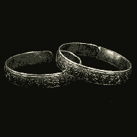 Armband OMPMH met Dorjes Wit Metaal - thumbnail