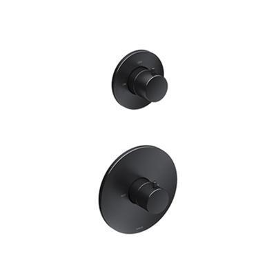 Douchethermostaat Hotbath Cobber Inbouw 1 Stopkraan Mat Zwart (excl. inbouwdeel)