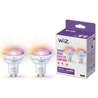 WiZ 8720169076723 LED-lamp Energielabel F (A - G) GU10 Reflector 4.7 W Warmwit tot koudwit, RGBW 2 stuk(s) - thumbnail