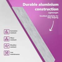 VidaXL Trap tread rechthoekig 2 pcs zilver 50 x 25 cm aluminium - thumbnail