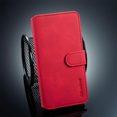 Dg. MING retro olie kant horizontale Flip beschermende case voor Huawei P30 met houder & kaartsleuven & portemonnee (rood)